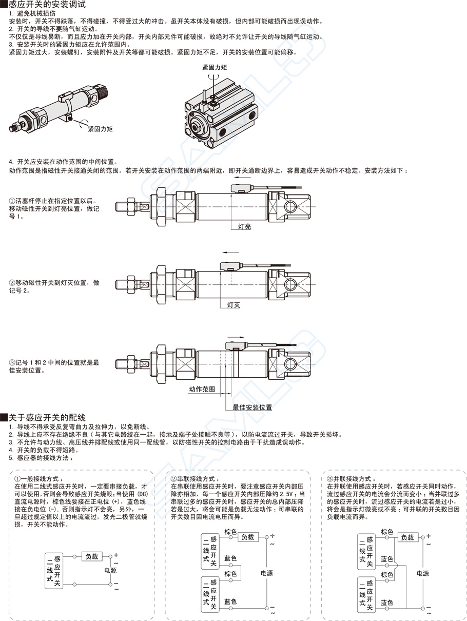 磁性開關DSG安裝調試